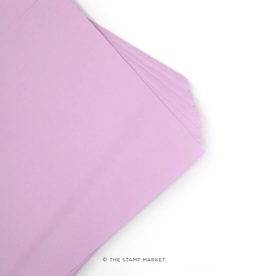The Stamp Market - Color Crush Cardstock (5 Sheets Each) - PALE PLUM